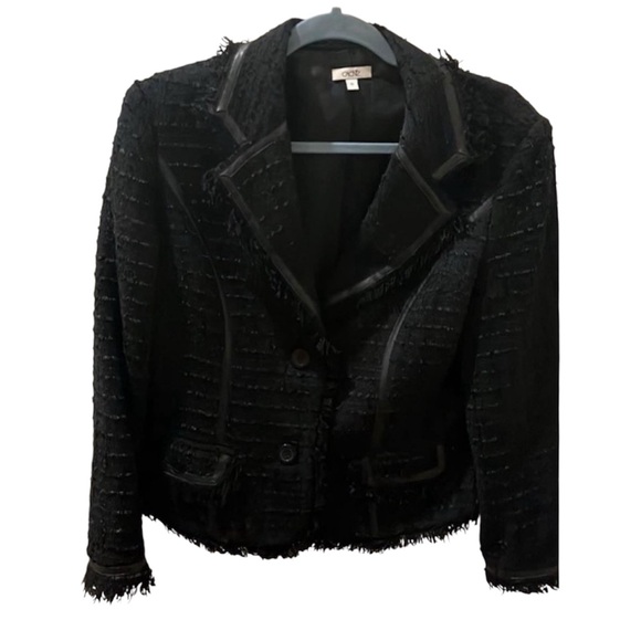 Cache Ladies Black Jacket Sz 12 - Picture 1 of 7